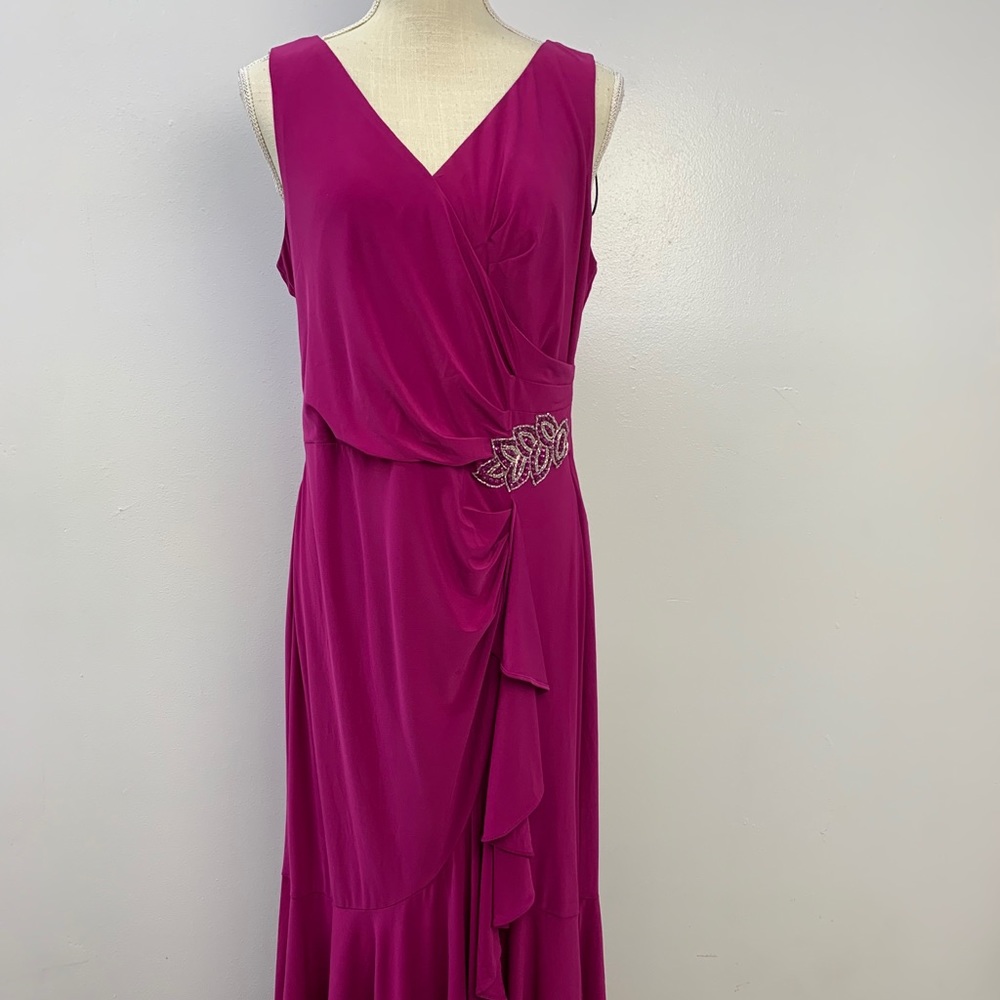 NEW Alex Evenings Fuchsia trumpet Gown/cocktail dress